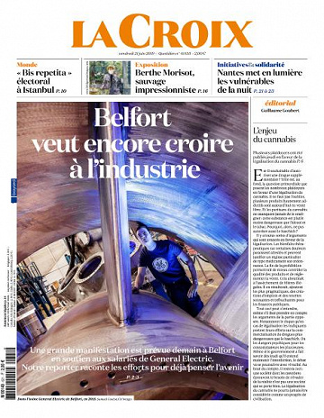 La Croix du Vendredi 21 Juin 2019