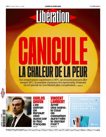 Libération du Lundi 24 Juin 2019