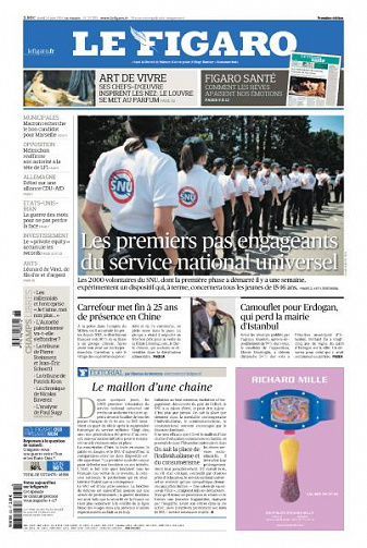 Le Figaro du Lundi 24 Juin 2019