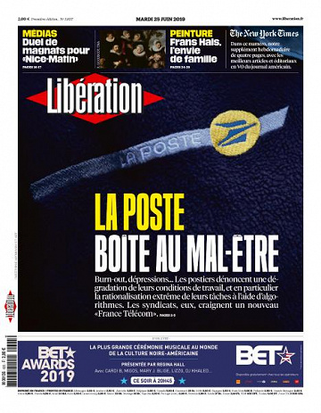 Libération du Mardi 25 Juin 2019