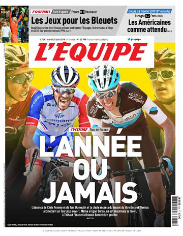 L’equipe du Mardi 25 Juin 2019