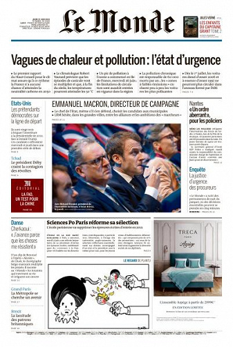 Le Monde du Jeudi 27 Juin 2019