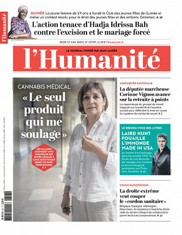 L’Humanite du Jeudi 27 Juin 2019
