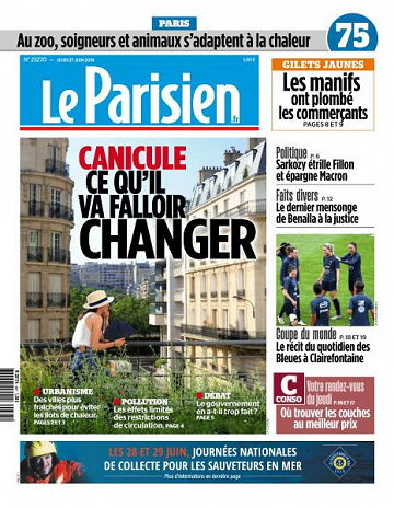 Le Parisien du Jeudi 27 Juin 2019