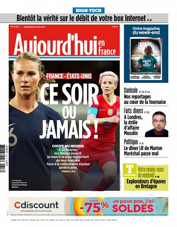 Aujourd’hui en France du Vendredi 28 Juin 2019
