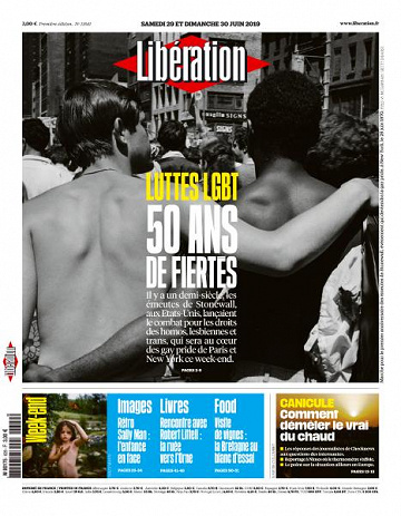 Libération du Samedi 29 et Dimanche 30 Juin 2019