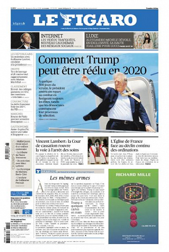 Le Figaro du Samedi 29 et Dimanche 30 Juin 2019
