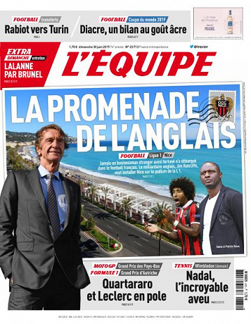 L’equipe du Dimanche 30 Juin 2019