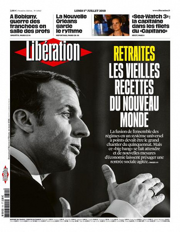 Libération du Lundi 1er Juillet 2019