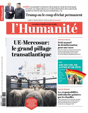 L’Humanite du Lundi 1er Juillet 2019