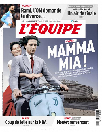 L’equipe du Mardi 2 Juillet 2019