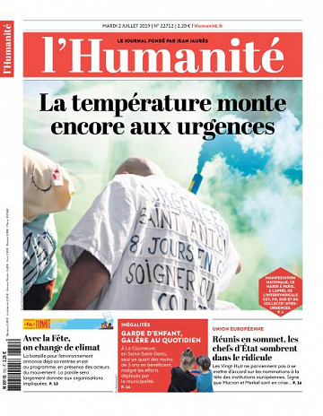 L’Humanite du Mardi 2 Juillet 2019