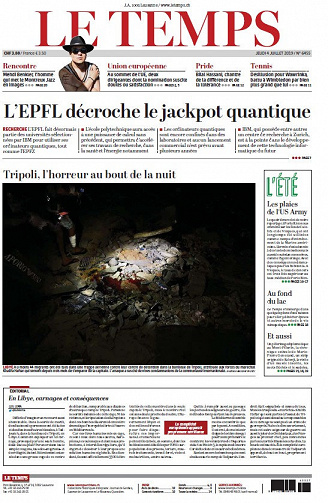 Le Temps - Jeudi 4 Juillet 2019