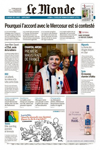 Le Monde du Vendredi 5 Juillet 2019