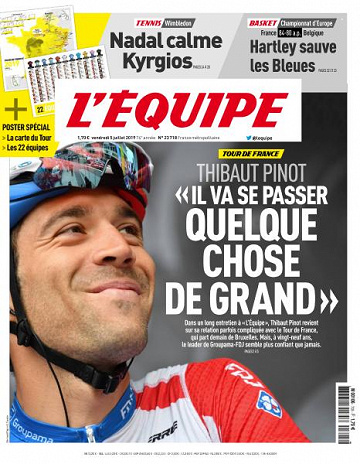 L’equipe du Vendredi 5 Juillet 2019