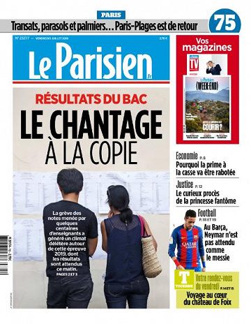 Le Parisien du Vendredi 5 Juillet 2019