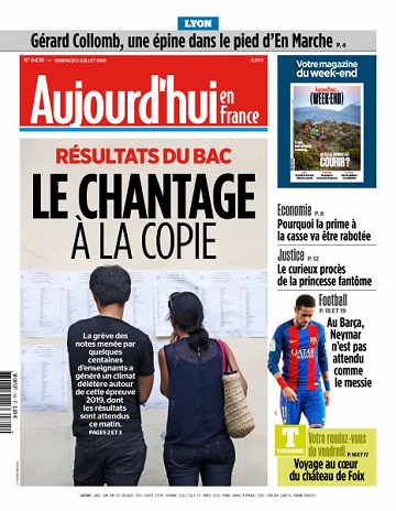 Aujourd’hui en France du Vendredi 5 Juillet 2019
