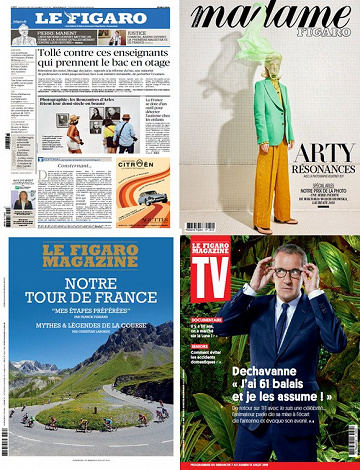 Pack Le Figaro + ses 3 magazines - Vendredi 5 Juillet 2019