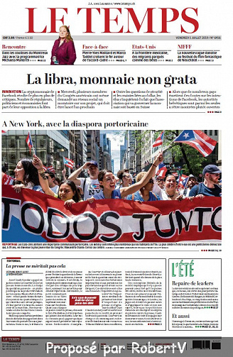 Le Temps - Vendredi 5 Juillet 2019