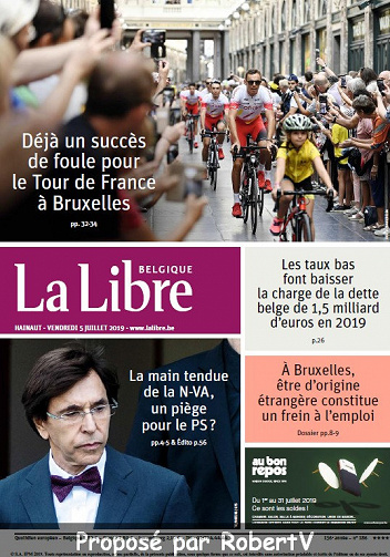 La Libre Belgique - Vendredi 5 Juillet 2019