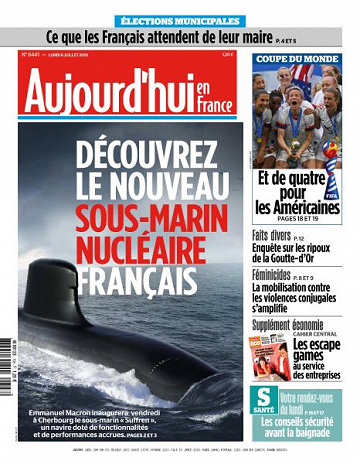 Aujourd’hui en France du Lundi 8 Juillet 2019