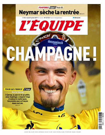 L’equipe du Mardi 9 Juillet 2019