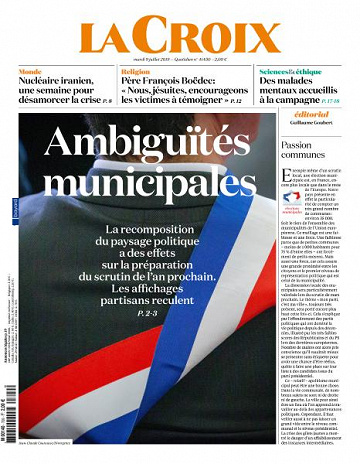 La Croix du Mardi 9 Juillet 2019