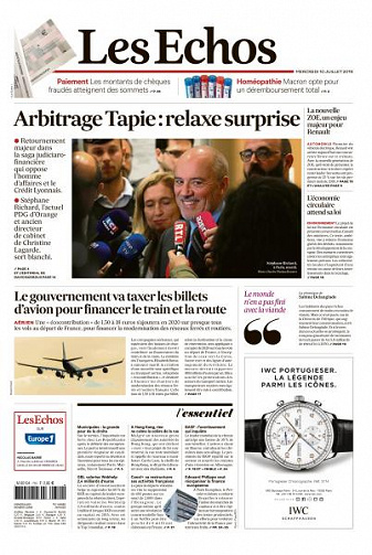Les Echos du Mercredi 10 Juillet 2019