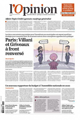 L’Opinion du Mercredi 10 Juillet 2019