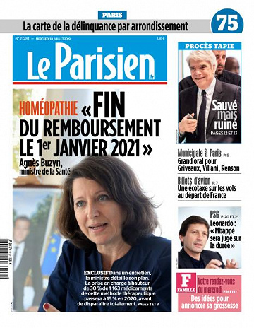 Le Parisien du Mercredi 10 Juillet 2019