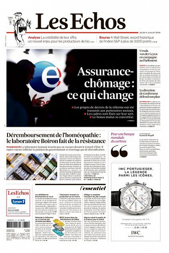 Les Echos du Jeudi 11 Juillet 2019