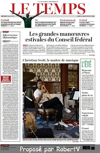 Le Temps - Jeudi 11 Juillet 2019