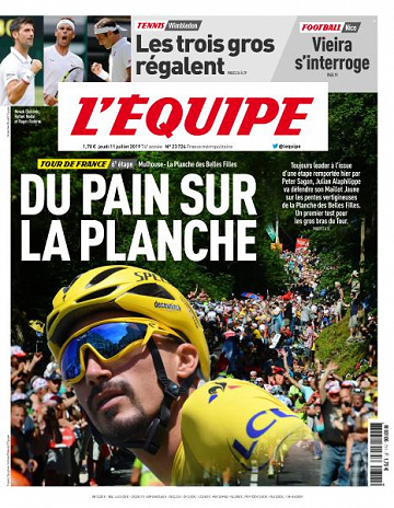 L’equipe du Jeudi 11 Juillet 2019