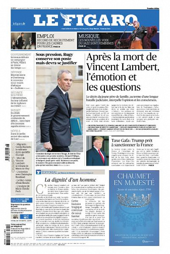 Le Figaro du Vendredi 12 Juillet 2019