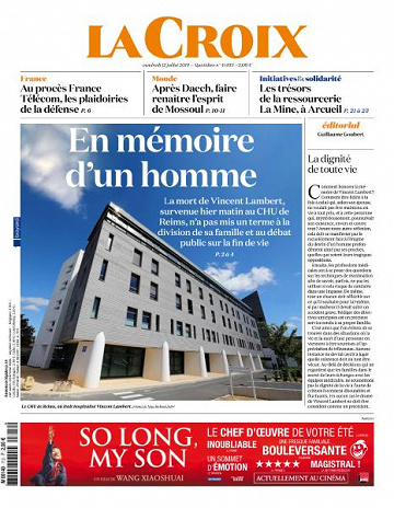 La Croix du Vendredi 12 Juillet 2019