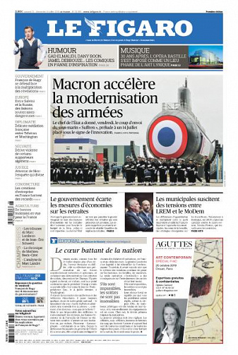 Le Figaro du Samedi 13 et Dimanche 14 Juillet 2019