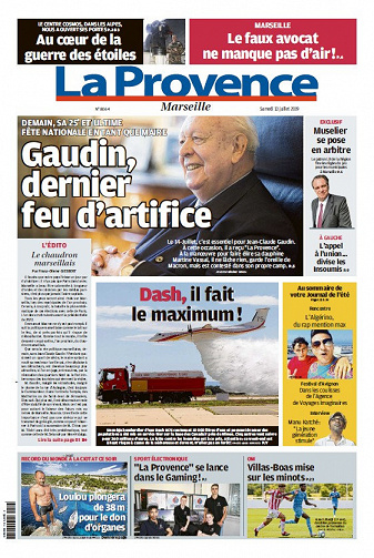 La Provence Marseille - Samedi 13 Juillet 2019