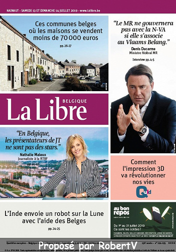 La Libre Belgique - Samedi 13 Juillet 2019