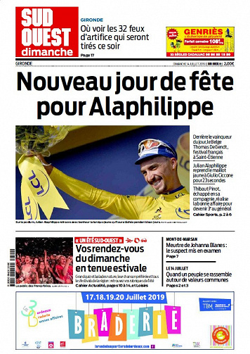Sud Ouest Dimanche -Gironde - Dimanche 14 Juillet 2019