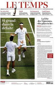 Le Temps du Lundi 15 Juillet 2019