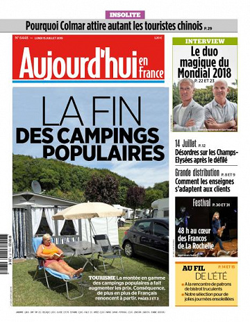 Aujourd’hui en France du Lundi 15 Juillet 2019