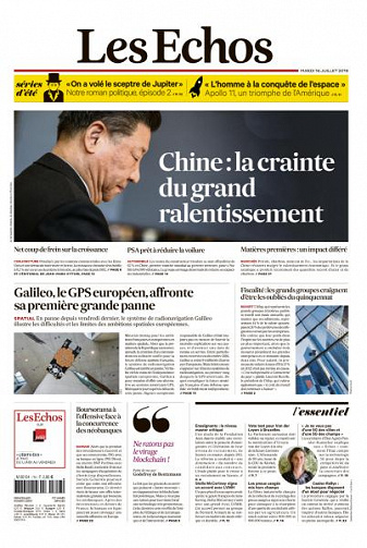 Les Echos du Mardi 16 Juillet 2019