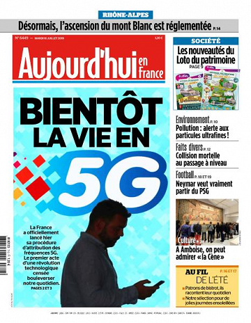 Aujourd’hui en France du Mardi 16 Juillet 2019