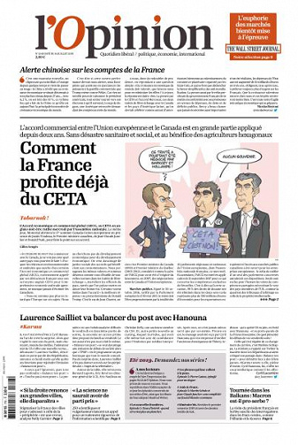 L’Opinion du Mardi 16 Juillet 2019