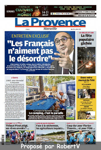 La Provence Marseille - Mardi 16 Juillet 2019