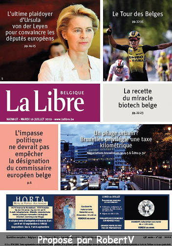 La Libre Belgique - Mardi 16 Juillet 2019