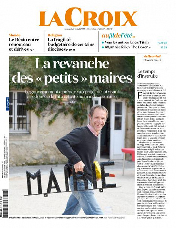 La Croix du Mercredi 17 Juillet 2019
