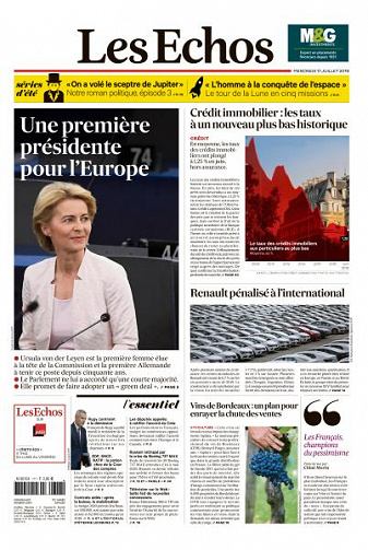 Les Echos du Mercredi 17 Juillet 2019