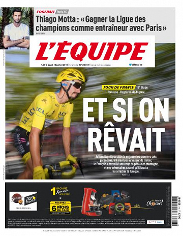 L’equipe du Jeudi 18 Juillet 2019