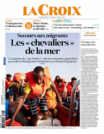 La Croix du Jeudi 18 Juillet 2019